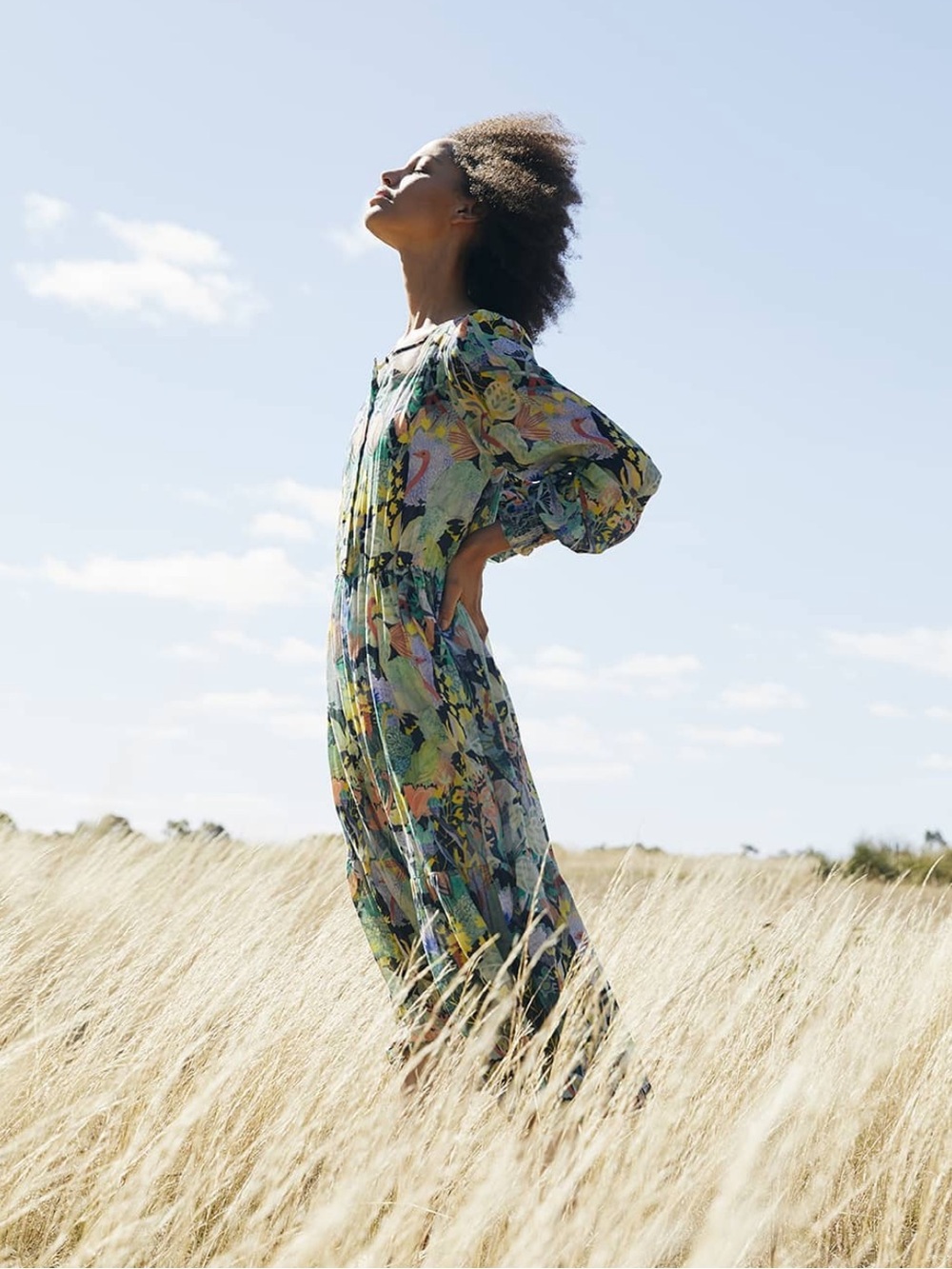 Michelle Morin X Gorman Ostrich Migration Long Dress